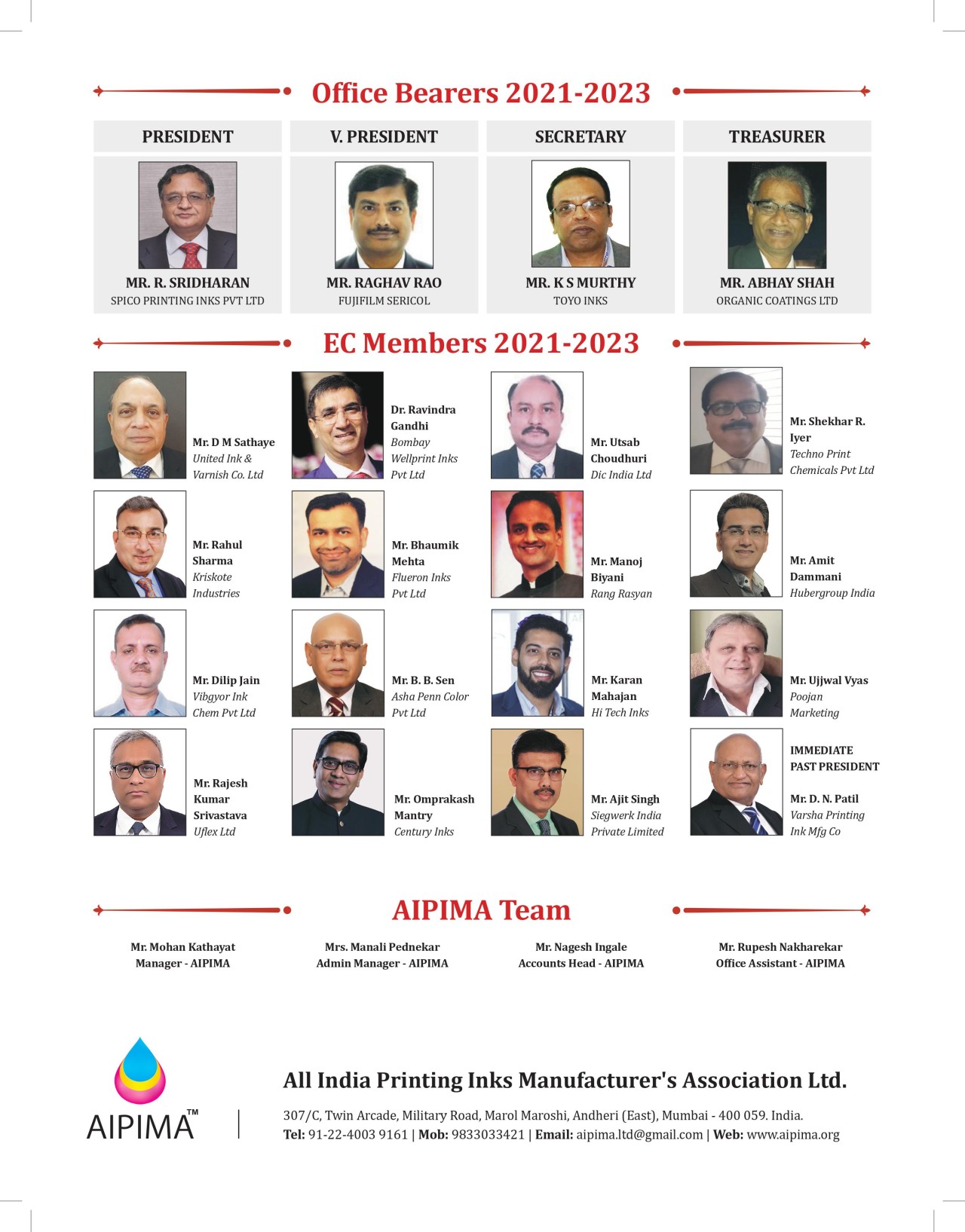 Executive Committee Aipima Executive Committee Aipima